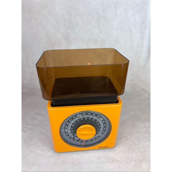 Vintage 1970's Terraillon Orange Kitchen Scale Mod MCM Retro Orange - Picture 3 of 12